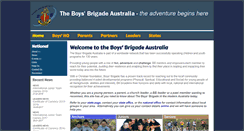 Desktop Screenshot of boys.brigadeaustralia.org