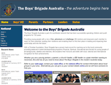 Tablet Screenshot of boys.brigadeaustralia.org